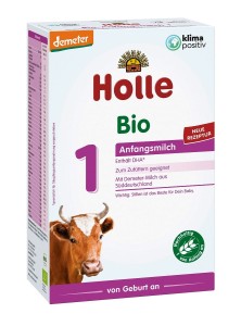 Mleko początkowe krowie 1 dla niemowląt od urodzenia demeter BIO 400 g od HOLLE