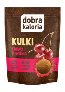 Kulki daktylowe kakao & wiśnia 0% dodatku cukru 58 g od DOBRA KALORIA