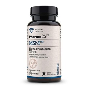 MSM siarka organiczna 120 tabletek 90 g (750 mg) od PHARMOVIT