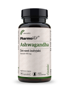 Ashwagandha ekstrakt 90 kapsułek 45 g (400 mg) od PHARMOVIT