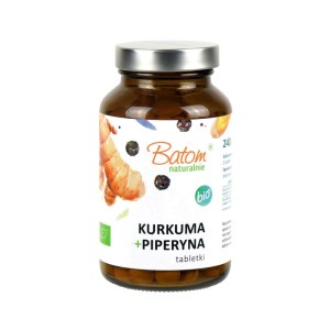 Kurkuma + piperyna BIO 240 tabletek 120 g od BATOM