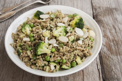 ZIELONE KASZOTTO ORKISZOWE Z PESTO Z PIETRUSZKI (min: 30 min.)