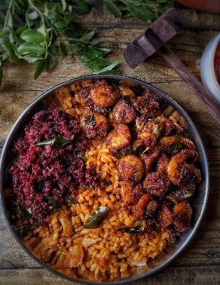 HISZPAŃSKA PAELLA Z KREWETKAMI (CZAS. 60 min.)